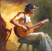 Man with Guitars